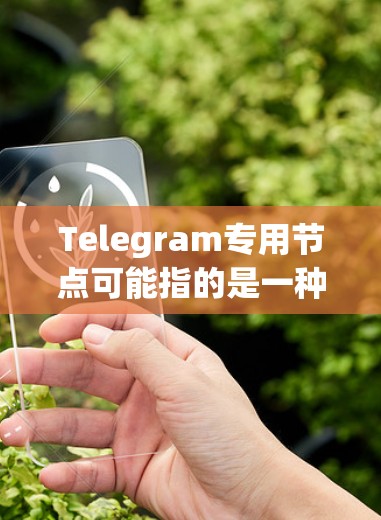 Telegram专用节点可能指的是一种用于Telegram平台的专用节点，用于管理和管理节点。Telegram是一个社交媒体平台，用户可以上传和管理自己的内容，这些内容被归类到_nodes标签中