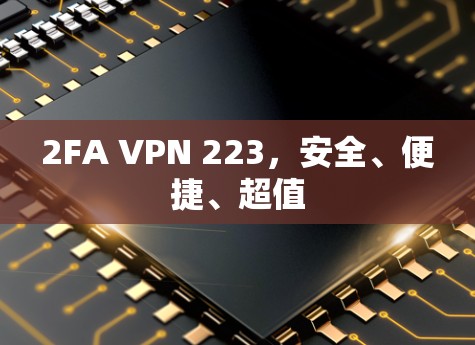 2FA VPN 223,安全、便捷、超值 2FA VPN 223,安全、便捷、超值